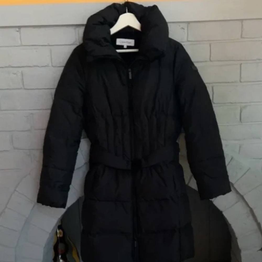Calvin Klein Quilted Down Jacket Coat Large*